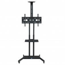 Adjustable Mobile TV Stand TV Cart for 32 to 65in Rolling TV Cart