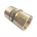 1-1/2" Hydraulic Quick Coupling Carbon Steel Brass Screw Connect Wing Nut 2500PSI NPTF Plug