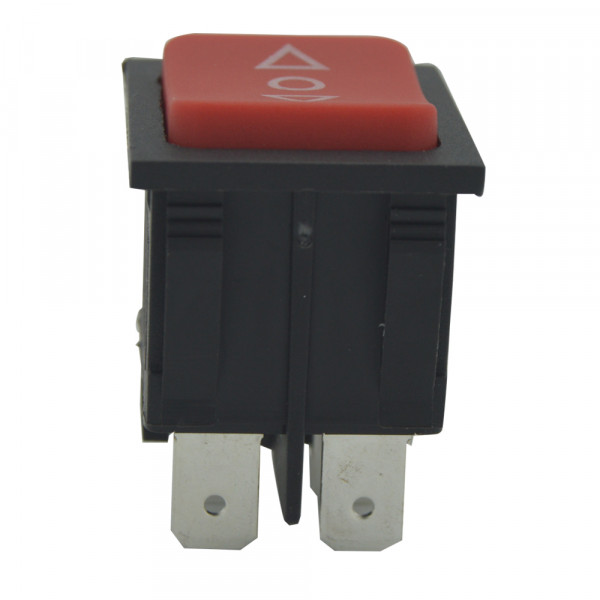 Red Rocker Switch Momentary DPDT (ON)-OFF-(ON) 16A/250VAC 20A/250VAC