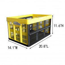 5 pieces 45 Liter Collapsible Crate without Lid 20.8" x 14.1" x 11.6"