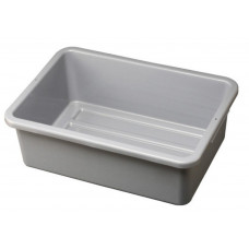 Dish Box Gray Polypropylene, Bus Box, 6 PCS, 21" x 15 " x 7" Gray