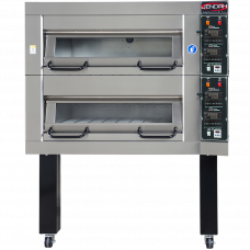 Electric Double Deck Pizza Oven | Commercial Deck Oven | 4 Pan, 220V, 16KW, 3 Phases | CE Certified | Made in Taiwan
