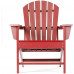 Polywood Adirondack Chair Poly Lumber Plastic Adult-Size  Pepper Red