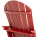Polywood Adirondack Chair Poly Lumber Plastic Adult-Size  Pepper Red