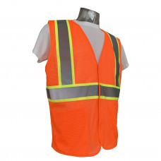 L Safety Vest Value Type R Class 2 Two-tone Mesh with 2 Pockets