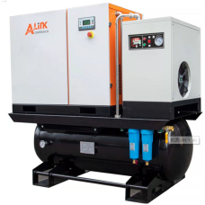 45CFM 116PSI Rotary Screw Air Compressor 460V 3-P 15HP With Tank&Dryer
