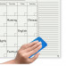 Floating Glass Calendar Whiteboard - 35" x 47" - Magnetic - White