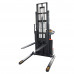 Full Powered Electric Straddle Stacker 2200 Lb. 118" Lift  Fully Electric Straddle Stacker With Adj. Forks