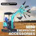 Tilting Bucket for Mini Excavator,Micro Excavator Garden Machinery Attachments
