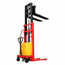 Semi-Electric Lift Stacker With 4400lbs 118" High