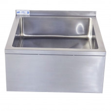 25" 16-Ga SS304 One Compartment Floor Mop Sink 20" x 16" x 6" Bowl