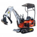 13.5HP Mini Excavator Small Garden Mini Crawler Excavator With Rubber Track Mini Construction Digger Machinery, Including Six Attachments