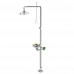 Stainless Steel Emergency Combination Shower With Eyewash Station