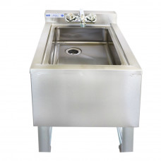 18-Ga SS304 1 Bowl Underbar Hand Sink with Swivel Faucet