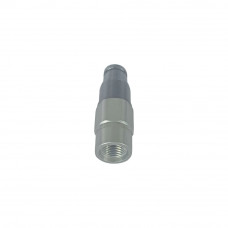 Connect Under Pressure Hydraulic Quick Coupling Flat Face Carbon Steel Plug 5075PSI 3/8" Body 3/4"UNF ISO 16028