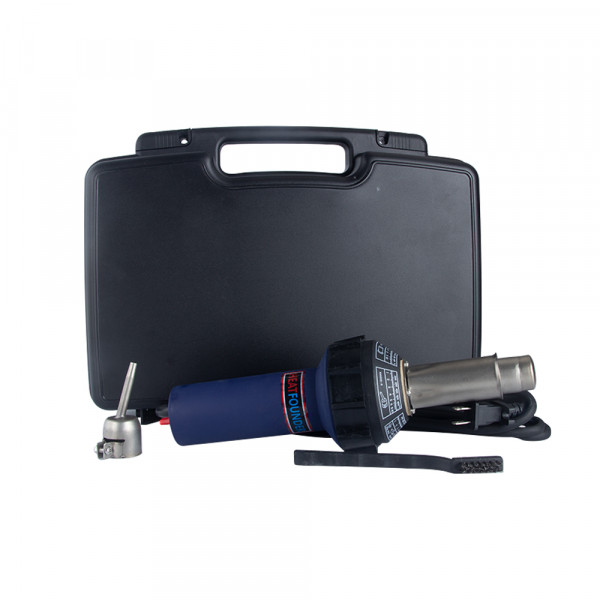 1600W Plastic Hot Air Welder Heating Gun Kit with 3 Nozzles Heat Gun for PVC Plastic Welding