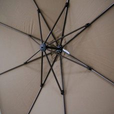10ft Cantilever hanging Umbrella Outdoor Patio Umbrella Offset Taupe