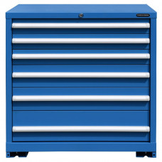 Heavy Duty Modular Drawer Cabinet 6 Drawers 30"W x 27 3/4"D x 37"H, 100% Drawer Extension, Industrial Grade Storage for Organizing Tools and Parts