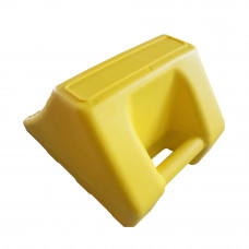 Automotive Plastic Wheel Chock 14.8" L x 11.2" W  x 9.2" H Yellow