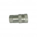 1/2" Body 1/2"NPT Hydraulic Quick Coupling Flat Face Carbon Steel Socket 3625PSI ISO 16028 HTMA Standard