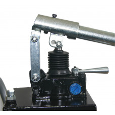 Double-Acting Hand Operated Hydraulic Pump with Handle 1.3 Gallon