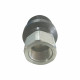 Connect Under Pressure Hydraulic Quick Coupling Flat Face Carbon Steel Plug 5075PSI 1-1/2" Body 1-7/8"UNF ISO 16028