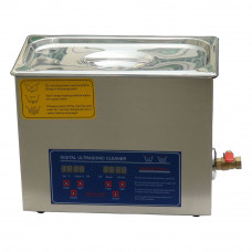 Laboratory 1-7/10Gal Ultrasonic Cleaner 6L 180W Power Adjustable 110V