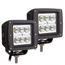2PCS 3Inch Spot LED Cubes 18W Square LED Pod Light Driving Light for Offroad Truck Jeep ATV UTV SUV