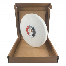 8" (D) x 3/4" (T), 1-1/4" Arbor, 46 Grit, I Hardness, White Aluminum Oxide, Surface Grinding Wheel, Type 1,38A, Made In Taiwan