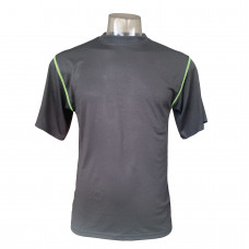 3XL safety T-Shirt Lightweight Workwear  with contrast stitching-Black