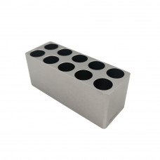 Thermo-Conductive Tube Rack Lab Heat Conduction Tube Modules for PCR Microfuge Tubes 10-well Fits 1.5 mL 2 mL Tubes