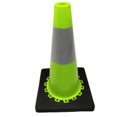 18" PVC Green Traffic Safety Parking Cone Game Cones Easy Carrying