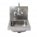 12" x 16" Wall Mounted Hand Sink with Gooseneck Faucet