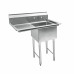 38 3/4"18-Ga All Stainless Steel1CompartmentSink With1Lift Drainboard