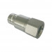 1/2" Body 7/8"UNF Hydraulic Quick Coupling Flat Face Carbon Steel Plug 3625PSI ISO 16028 HTMA Standard