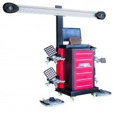 Android 3D Wheel Alignments Machines with 2 Cameras 100V-240V Wheel Aligner System with Advance Software Turntables and Cameras