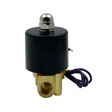 Electric Solenoid Valve 1/4" NPT 24V DC Brass body Normally Closed
