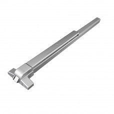 UL Push Bar Panic Exit Device with Exterior Lever Aluminium Silver Finish Push Bar for Exit Doors