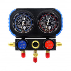 3 Way AC Manifold Gauge Set R410a R134 R22 with Charging Control Valve