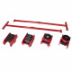 Machinery Skate Kit  8800 Lbs 4 rollers 2 handles 1 case