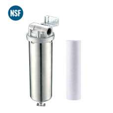 Stainless Steel Water Filter Standard 10" Cartirdge 3/4" npt With PP