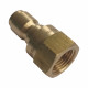 3/8" NPT Hydraulic Quick Coupling Brass Plug 2900PSI Female Thread