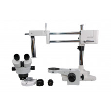3.5X-45X 1.3MP Digital Double-Arm Boom Stand Binocular Zoom Microscope