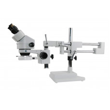 3.5X-45X Magnification 2MP Digital Double-Arm Boom Stand Binocular Zoom Microscope