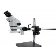 3.5X-45X Single Boom Stand Binocular Zoom Microscope