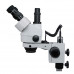 Trinocular Microscope 7X-45X Pillar Stand 3MP Camera