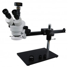 7X-45X Trinocular Microscope with 5MP Camera