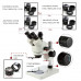 Trinocular Microscope with 3.5X-45X Single-Arm Boom Stand 5MP Camera