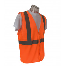 M Safety Vest Economy Type R Class 2 orange Mesh with No Pocket