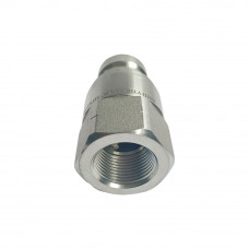 1" Body 1"NPT Hydraulic Quick Coupling Flat Face Carbon Steel Plug 2900PSI ISO 16028 HTMA Standard